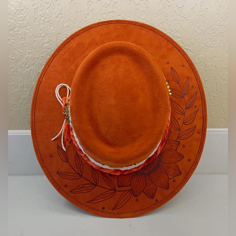 Custom Hand Burned Hat